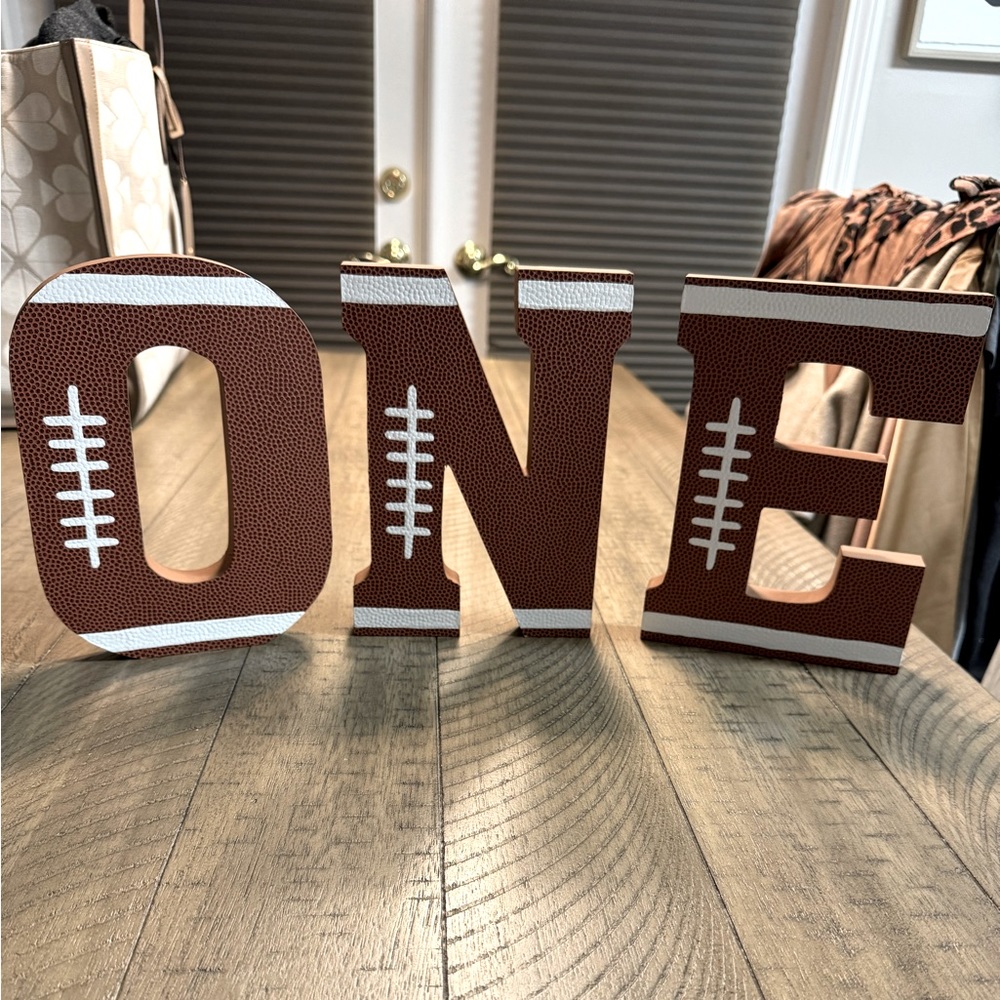 ONE football letters
